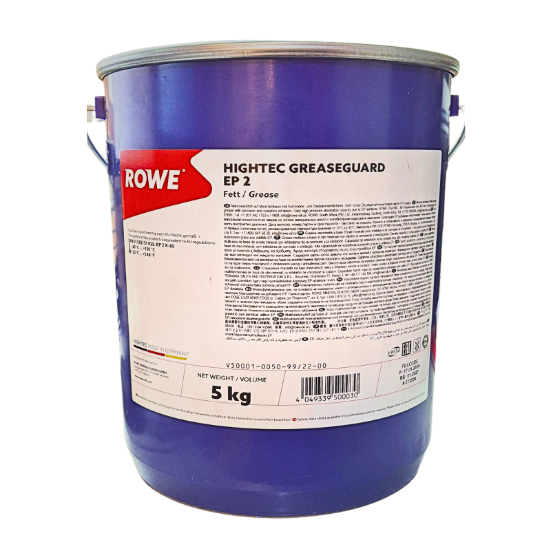 GRASA EP 2 X 5 KILOGRAMOS REF 50001 - 0050 MARCA ROWE